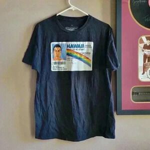 Superbad Shirt Men's Large Black "McLovin" Tee Media Graphic Casual Movie